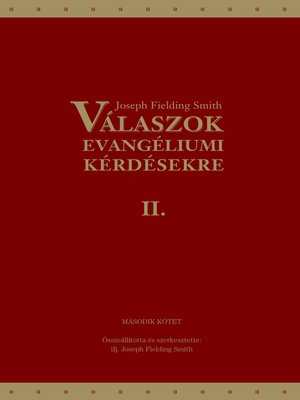 cover image of Válaszok evangéliumi kérdésekre: Második kötet